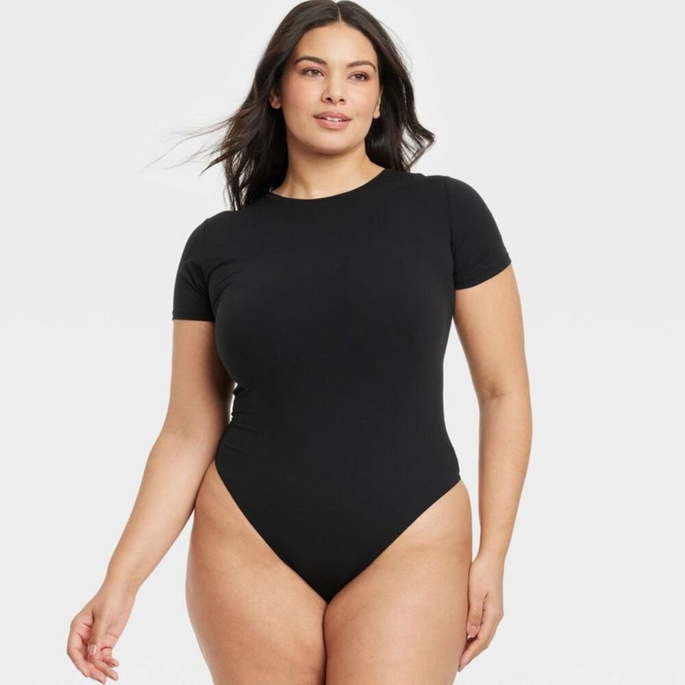 Women's Luxury Collection 4-Way Stretch Short Sleeve Bodysuit - Auden Black XXL